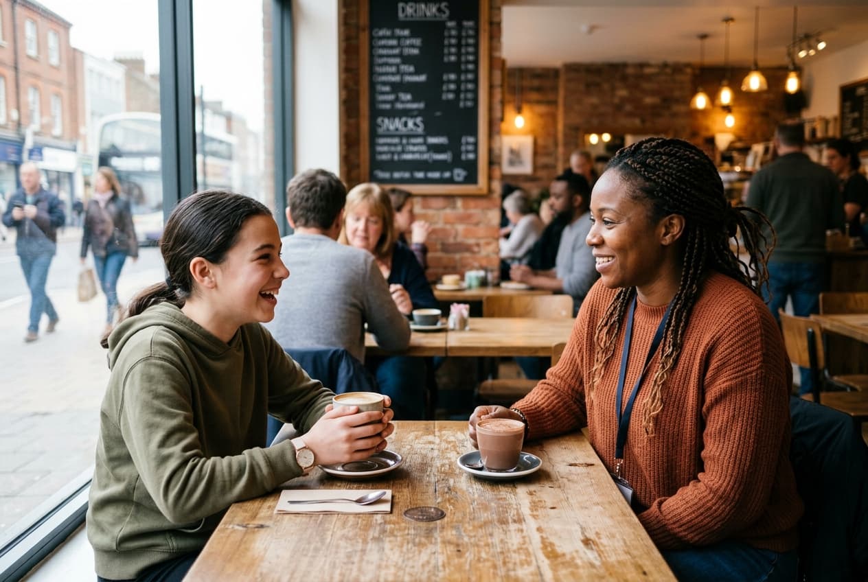 Community support and befriending at a cafe